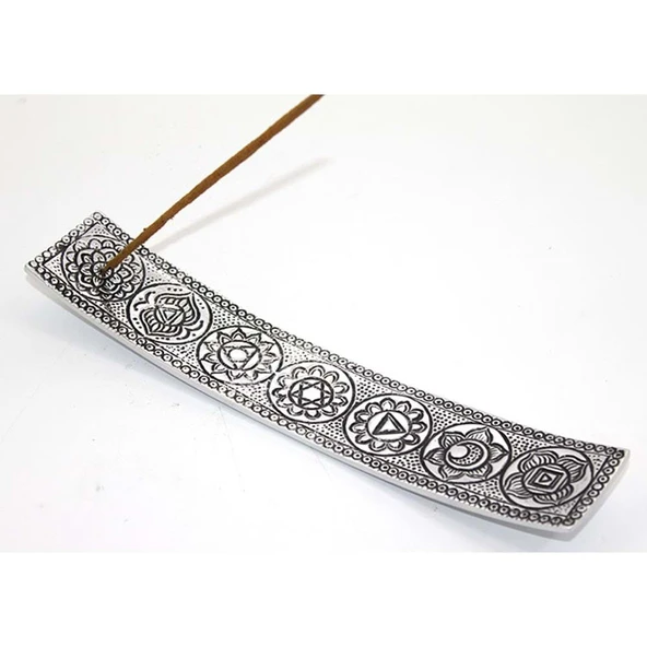 Metal Kayık 7 Çakra ( Chakra ) Tütsülük - Resim 2