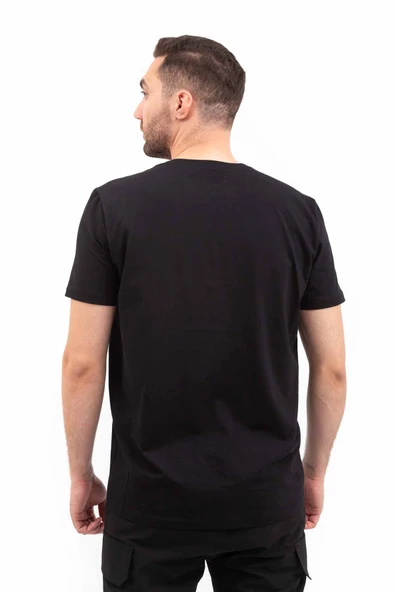 Outdoor T-shirt Günlük Pamuklu Basic Erkek BASETI03 - Resim 9