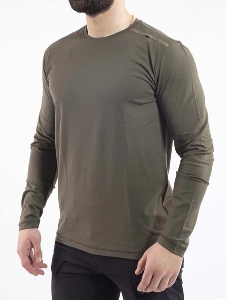 Outdoor T-shirt Basic Pamuklu Erkek BASETI04 - Resim 2