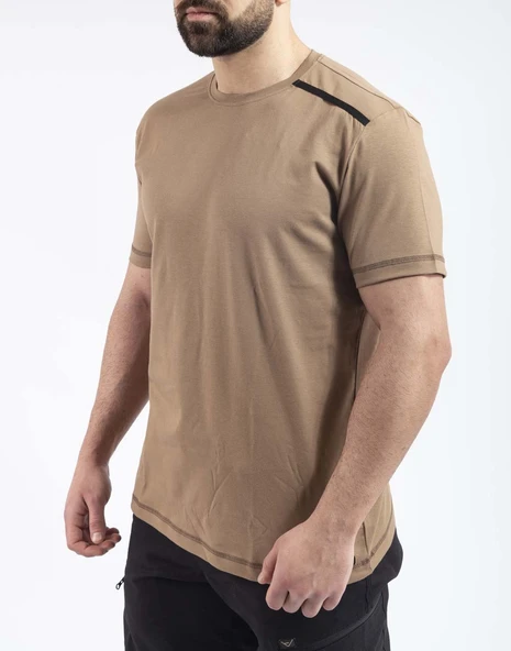 Outdoor T-shirt Günlük Pamuklu Basic Erkek BASETI03 - Resim 12