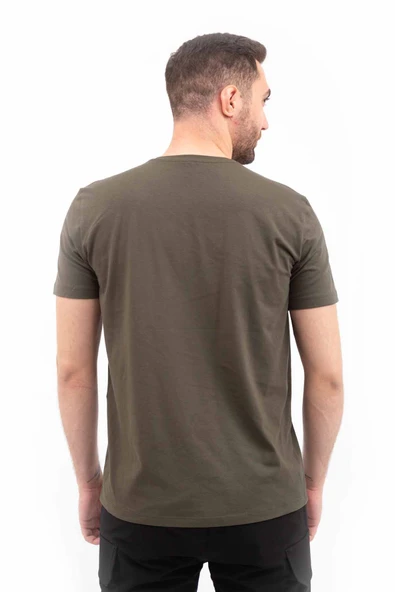 Outdoor T-shirt Günlük Pamuklu Basic Erkek BASETI03 - Resim 4