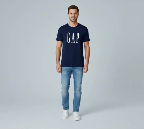 İndigo GAP Detaylı Yetişkin T-shirt ürün görseli 1