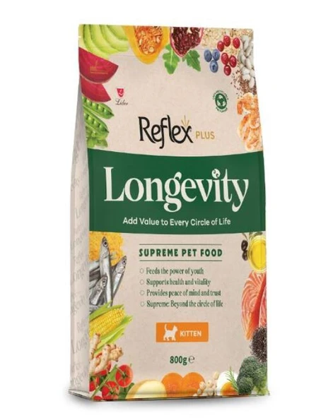 Reflex Plus Longevity Yavru Kedi Maması 800 G ürün görseli 1