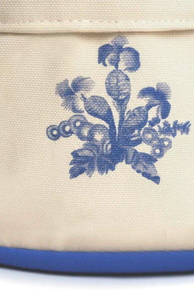 Elysian Blue Keten Ekmek Sepeti - Resim 7
