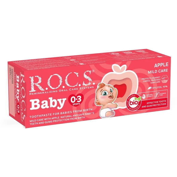 .Baby Diş Macunu 0-3 Yaş 35 ml Elma ürün görseli 1