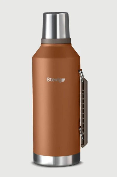 Stevig 1 Camper Klasik Kulplu Sızdırmaz Çelik Termos 2.2 LT Autumn Leaf ST-263 ürün görseli 1