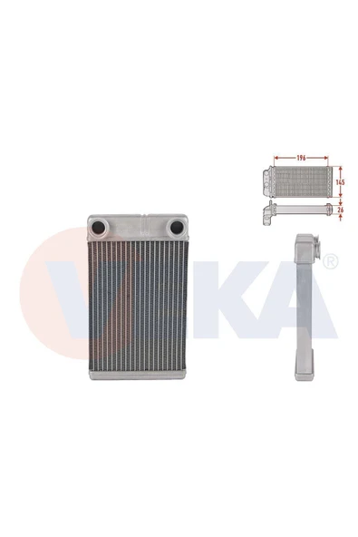 Chevrolet / Yeni Aveo Kalorifer Peteği Veka ürün görseli 1