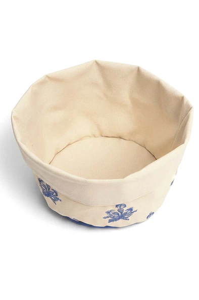 Elysian Blue Keten Ekmek Sepeti - Resim 6