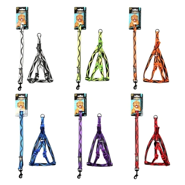 Doglife Desenli Köpek Tasması Karışık Renkli 1.5 Cm ürün görseli 1