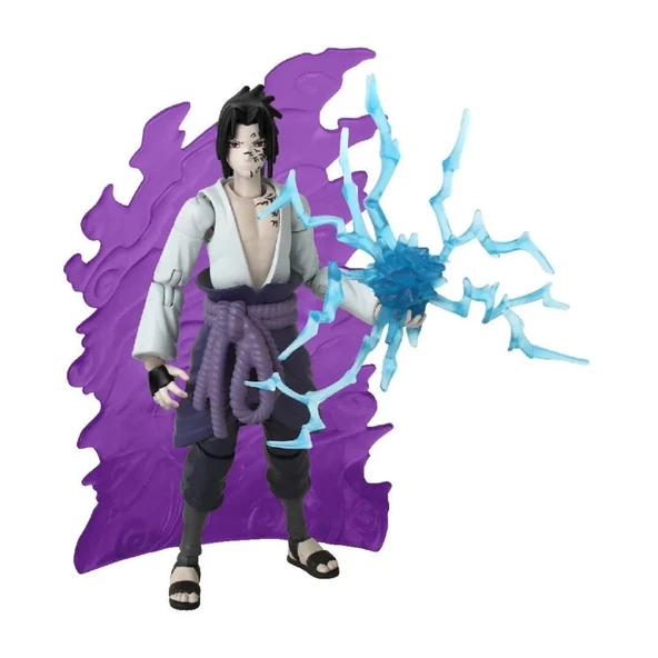 Anime Heroes Naruto Sasuke Uchiha Figür ve ANessiWorldesuar Seti 16 cm ürün görseli 1
