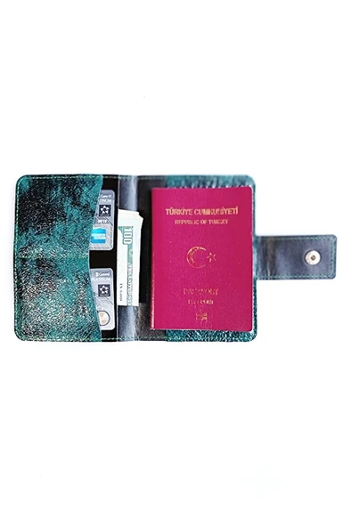 Pasaport Kılıfı Pasaportluk Hakiki Deri - Resim 9