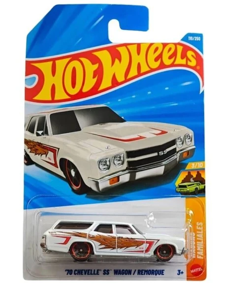 Hot Wheels Tekli Arabalar 70 CHEVELLE SS WAGON / REMORQUE (KISA KART) JJJ70 ürün görseli 1