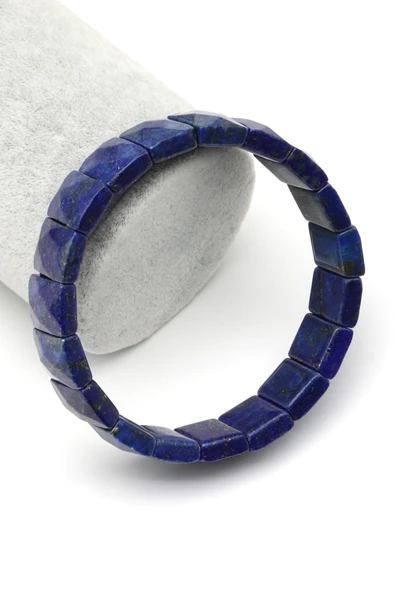 Lapis Lazuli Doğal Taş Bileklik 11 x 15 mm Özel Kesim - BLK-2374 ürün görseli 1