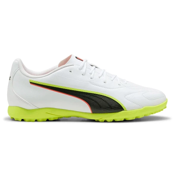 Puma KING 20 PLAY TT Jr Genç Beyaz Halı Saha Ayakkabısı 108736 01 ürün görseli 1