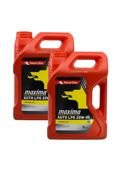 20W-50 LPG Sentetik Motor Yağı 2 X 4 Litre Synthetıc Motor Oil ürün görseli 1