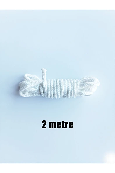 Cevşen Kolye ipi ( 2 metre ) Beyaz hobi ip ürün görseli 1