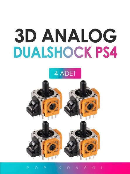 4 Adet PS4 3D Analog Joystick Motor Playstation 4 Dualshock Kol Tamir Yedek Parça ürün görseli 1