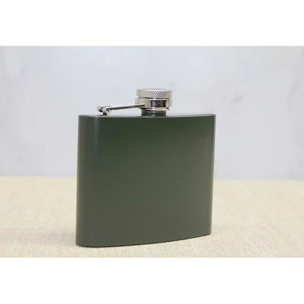 Tekli Haki 5 Oz Matara - Resim 2