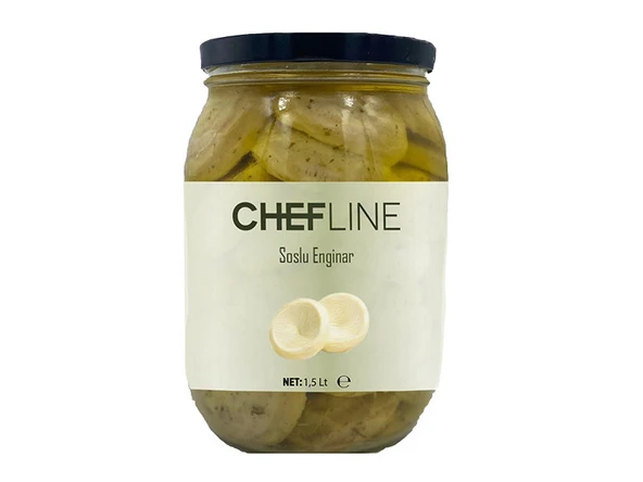 Chefline Soslu Enginar Çanak 1,5 KG  Hazır Enginar Garnitür (Profesyonel Kullanım) ürün görseli 1