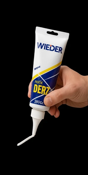 WIEDER Pratik Hazır Derz 380 gr BEYAZ-Seramik,fayans,granit yüzeyler için-Küfe ve çatlamaya dayanır ürün görseli 1