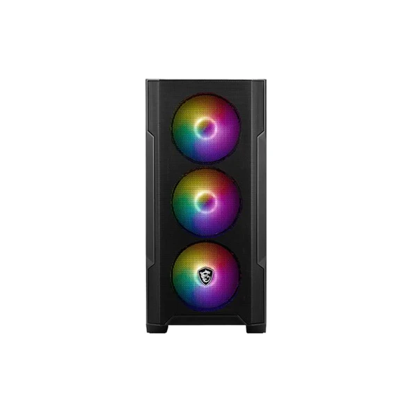 MSI MAG FORGE M100A AKRİLİK YAN PANEL 3X120MM 1X120MM ARGB FAN PSU YOK MATX GAMING KASA ürün görseli 1