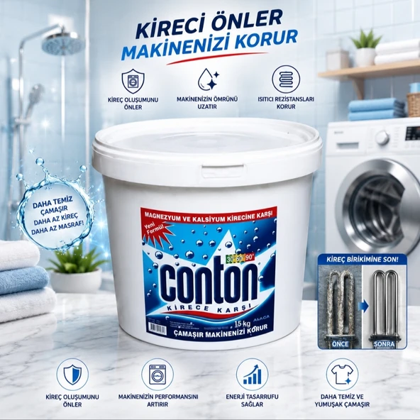 CONTON KİREÇ ÖNLEYİCİ 15 KG 4 KOVA (60 KG) ürün görseli 1