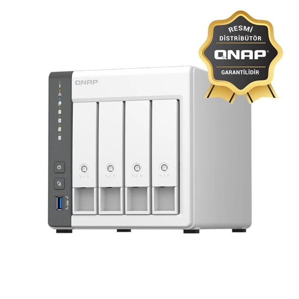 QNAP TS-433-4GB RAM 4 HDD YUVALI TOWER NAS (RESMİ DİSTRİBÜTÖR GARANTİLİ) ürün görseli 1