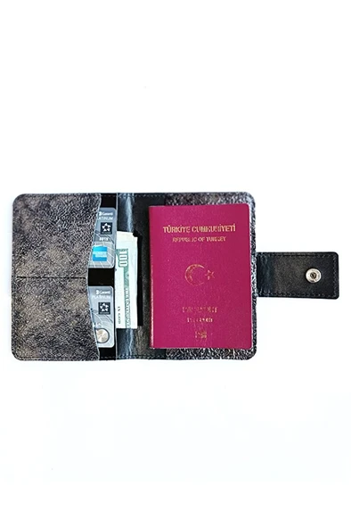 Pasaport Kılıfı Pasaportluk Hakiki Deri - Resim 3