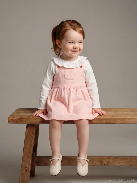 LCW baby Pembe Çiçekli Kız Bebek Salopet Elbise ve Tişört ürün görseli 1
