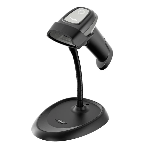 TIWOX VS-336 2D KAREKOD KABLOLU USB BARKOD OKUYUCU + STAND ürün görseli 1