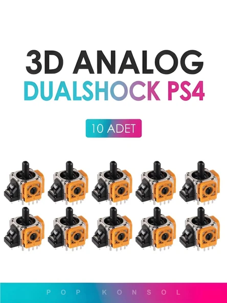 10 Adet PS4 3D Analog Joystick Motor Playstation 4 Dualshock Kol Tamir Yedek Parça ürün görseli 1