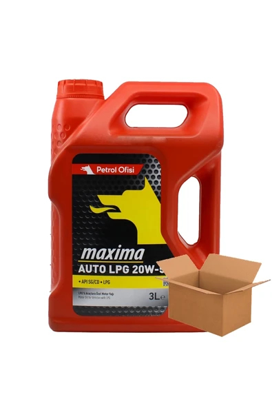 20W-50 LPG Sentetik Motor Yağı 4 X4 Litre (1 Koli) Synthetıc Motor Oil ürün görseli 1