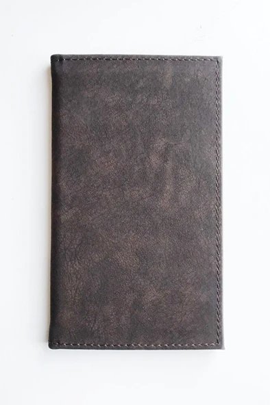 Hesap Sümeni Adisyon Kabı Vegan Deri 12 X 20 Cm Koyu Kahverengi ürün görseli 1