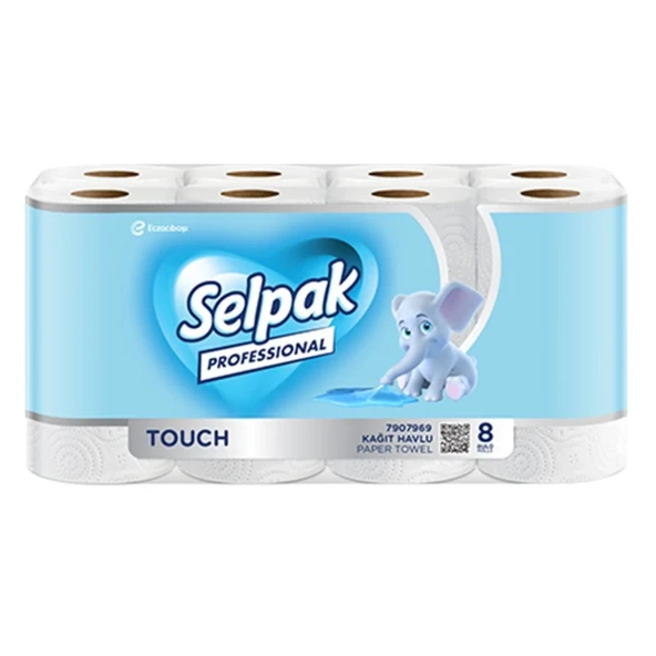 Selpak Professional Touch Kağıt Havlu 8’li x3 Paket (24 Rulo) ürün görseli 1