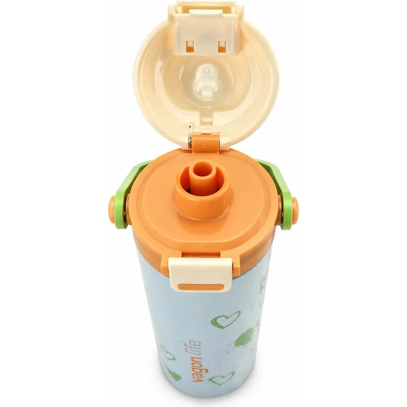 Vagonlife Vgn-1110 600 Ml Çelik Termos Mavi - Resim 2