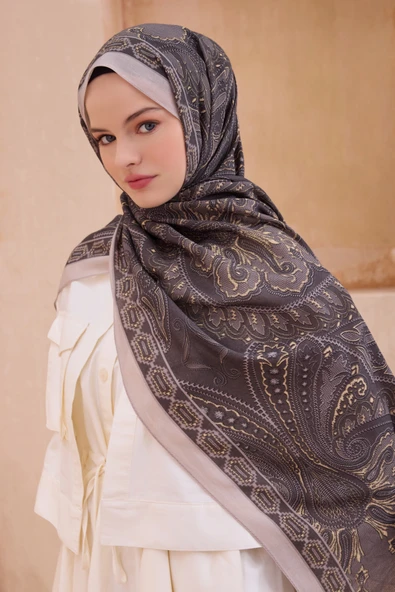 Fresh Çiçek Desen Vintage Şal 3 - Resim 3