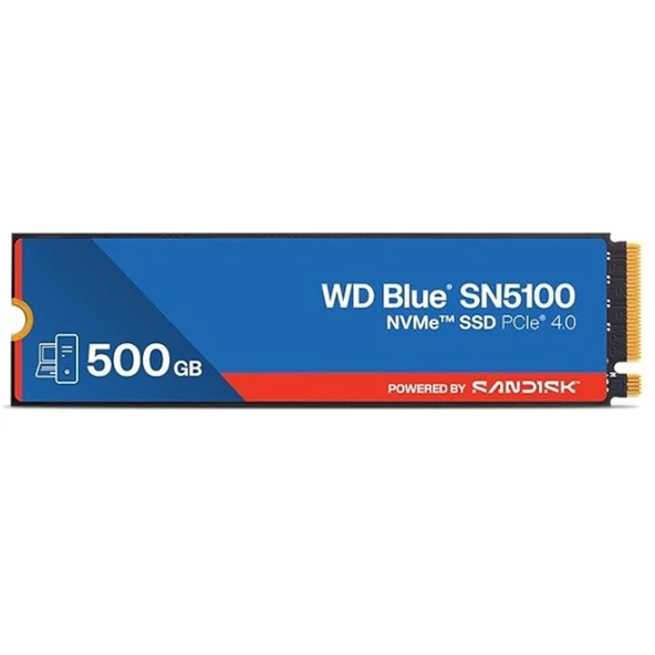 500 GB WD BLUE SN5100 PCI-4.0 6600 MB/S 5600 MB/S M2 SSD WDS500G5B0E ürün görseli 1