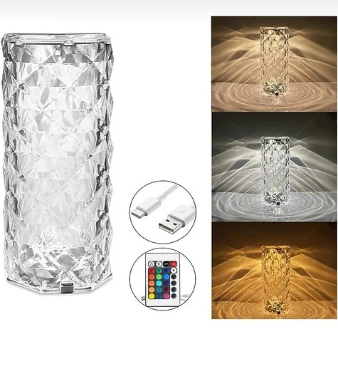 Kristal Led Dokunmatik Masa Lambası ürün görseli 1