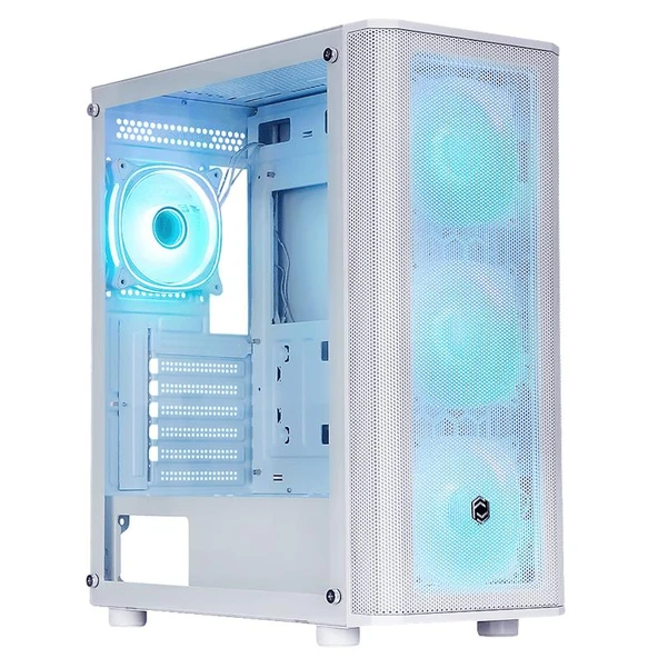 FRISBY CM-106 650W 80+ DOUBLE ARGB GAMING BEYAZ MESH KASA ürün görseli 1