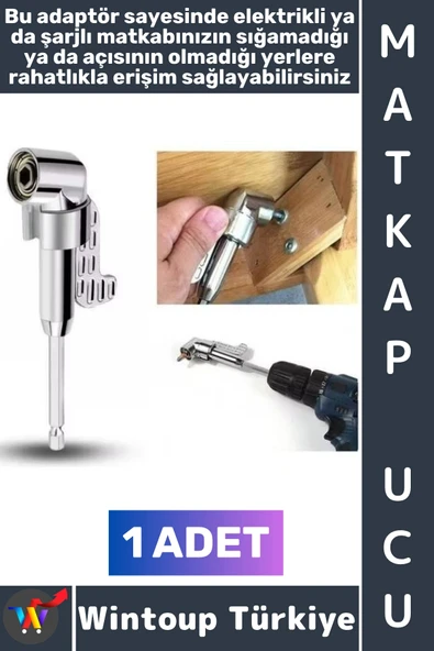 #MatkapUcu Profesyonel Dar Zor Alan Köşe Vida Takma Sökme Çıkarma Pratik Elektrikli Şarjlı Matkap Ucu Vidalama Adaptörü ürün görseli 1