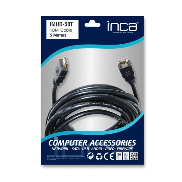 INCA IMHD-50T 5MT 1.4V 3D ALTIN UÇLU HDMI KABLO ürün görseli 1