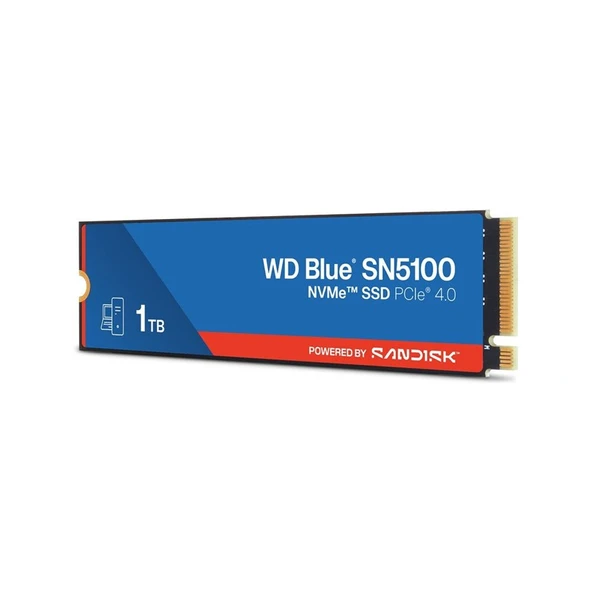 1 TB WD BLUE SN5100 PCI-4.0 7100MB/S 6700MB/S M2 SSD WDS100T5B0E ürün görseli 1