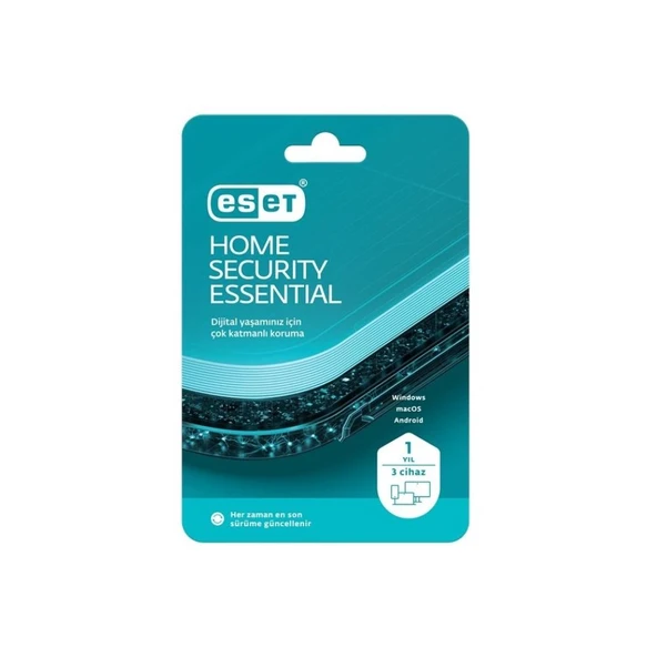 Eset Home Security Essential 3 Kullanıcı 1 Yıl Kutu ürün görseli 1