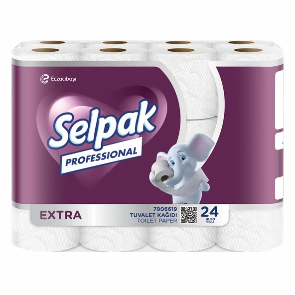 Selpak Pro Extra Tuvalet Kağıdı 3 Katlı 24’lü x3 Paket (72 Rulo) ürün görseli 1