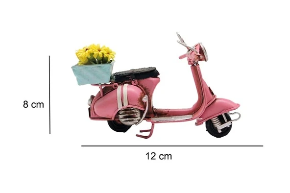 Dekoratif Metal Scooter - Resim 2