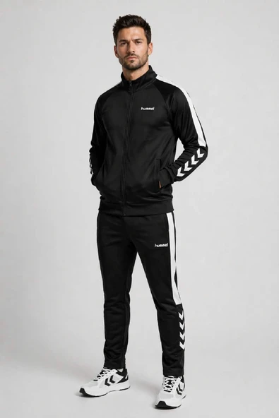 hummel Waden Track Suit 960050-2001 Siyah Erkek Eşofman Takımı ürün görseli 1