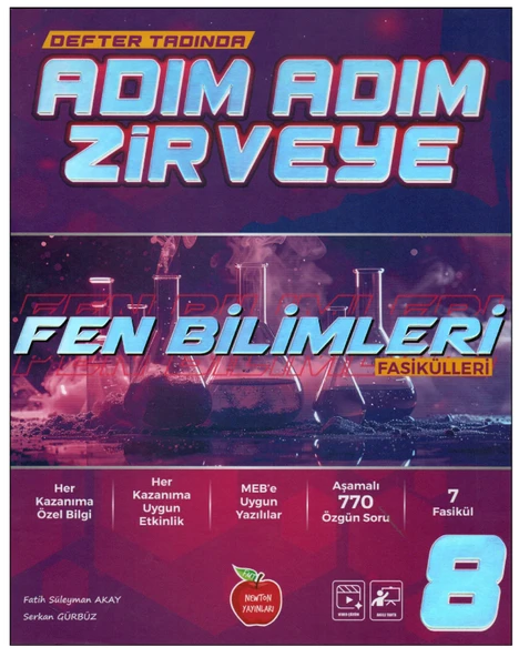 Newton Yayınları 8.Sınıf Adım Adım Zirveye Fen Bilimleri Etkinlikli Fasikülleri ürün görseli 1