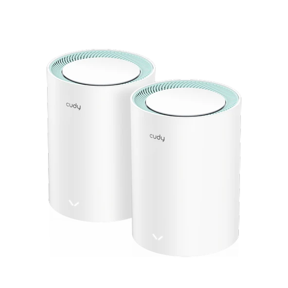 Cudy M1300 5/2.4Ghz 867/300Mbps,PPTP/L2TP/OpenVPN/WireGuard/IPSecVPN,4Dahili Anten,Wi-Fi Mesh Router 2 Adet ürün görseli 1