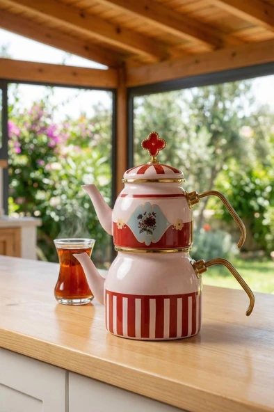 Acar XAP-10355 Chloe Collection Mini Emaye Çaydanlık Takımı ürün görseli 1