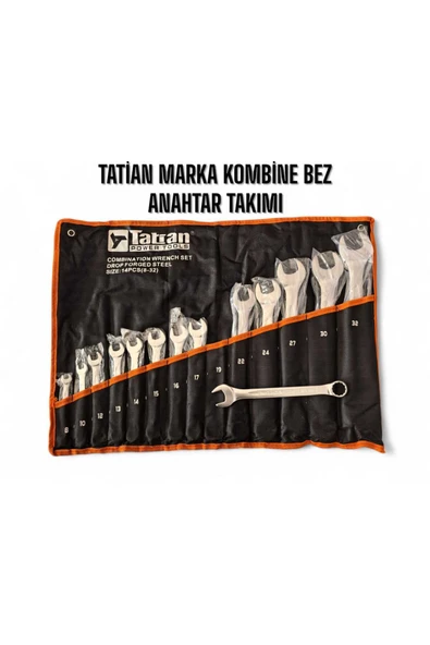 Kombine anahtar takımı 14 parça 8-32 mm ürün görseli 1